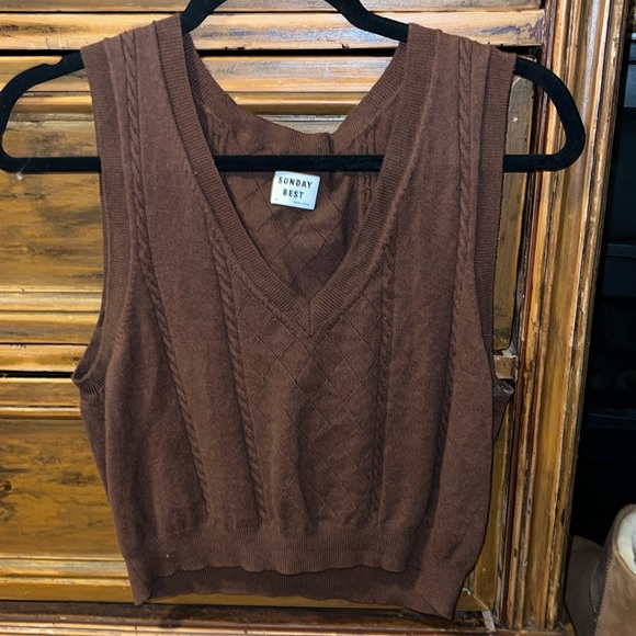 Sunday Best Tops - Sunday Best Sweater Vest